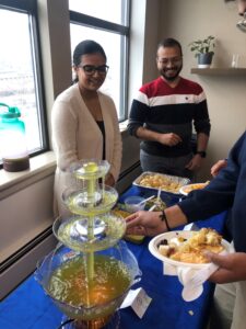 Pani Puri fountain at MBI's International New Year's Celebration