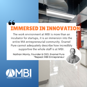 mbi startup incubator, enamel pure testimony